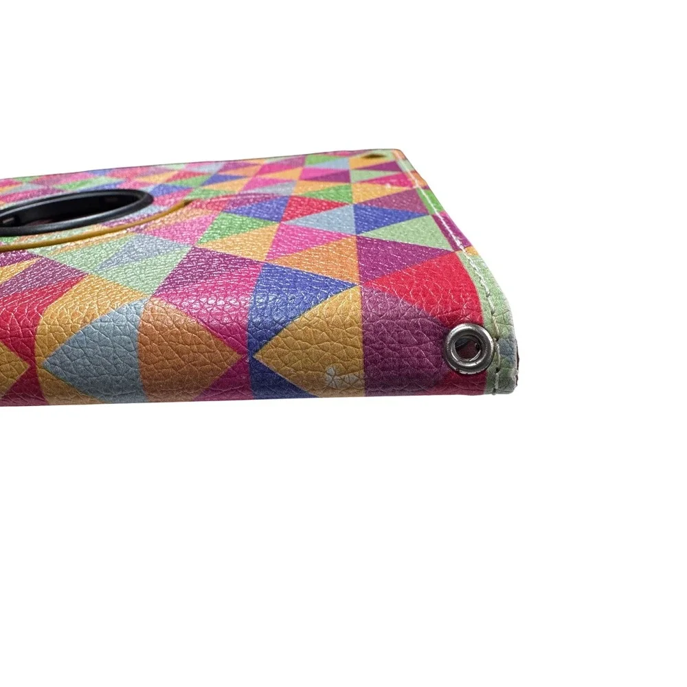 ULAK Colorful Geometric Rotating iPad 2 3 4‎ Folio Case Stand With Hand Strap